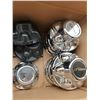 Image 5 : lot of trailer hub caps, oil seal & wheel