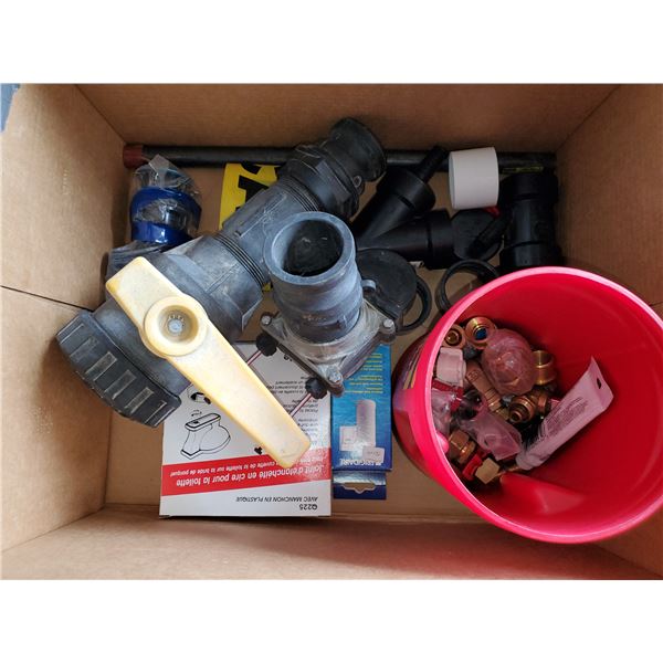 lot of plumbing supplies