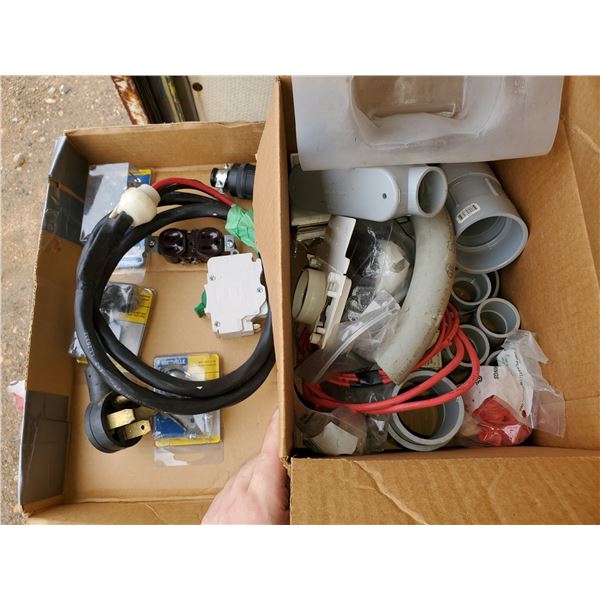 lot of electrical supplies