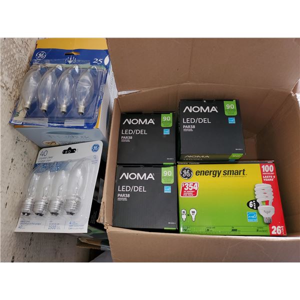 box of light bulbs
