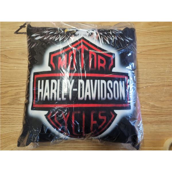 Harley Davidson Pillow "Large Logo" New
