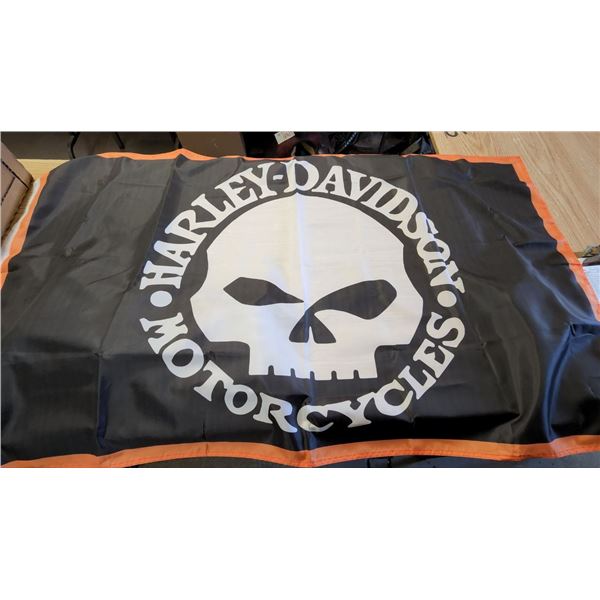 Harley Davidson Flag "Skull" New