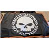 Image 1 : Harley Davidson Flag "Skull" New