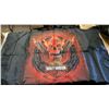 Image 1 : Harley Davidson Flag "Flaming Skull" New