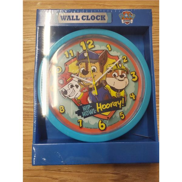 Sealed New "Paw Patrol" Wall Clock
