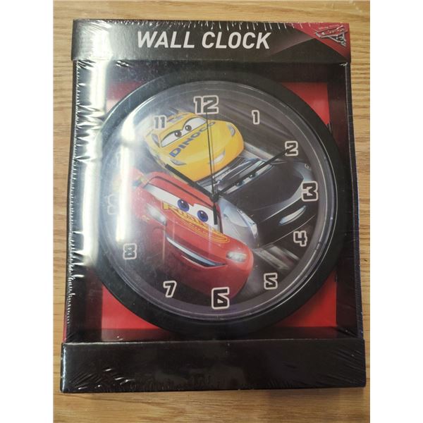 Sealed New "Cars 3" Wall Clock