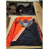 Image 2 : New Harley Davidson Sweater, Orange/Black Eagle, Says Mens L (More like Mens Small)