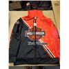 Image 1 : New Harley Davidson Sweater, Orange/Black Eagle, Says Mens M (More like Mens Xsmall or Kids L)