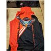 Image 4 : New Harley Davidson Sweater, Orange/Black Eagle, Says Mens M (More like Mens Xsmall or Kids L)