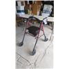 Image 1 : Fold out Walker w/ Wheels & Seat