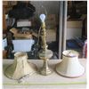 Image 1 : Lamp & 2 Shades - 36" Tall