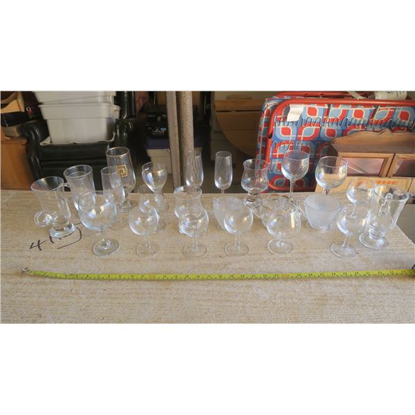 Assorted Glasses & Glassware