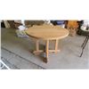 Image 1 : Fold out Round Wood Table - 28" Tall x 40" Across