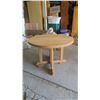 Image 2 : Fold out Round Wood Table - 28" Tall x 40" Across