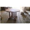 Image 3 : Fold out Round Wood Table - 28" Tall x 40" Across