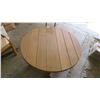 Image 4 : Fold out Round Wood Table - 28" Tall x 40" Across