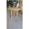 Image 5 : Fold out Round Wood Table - 28" Tall x 40" Across