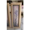 Image 3 : Set of 2 Framed Flower Paintings - 15x42"