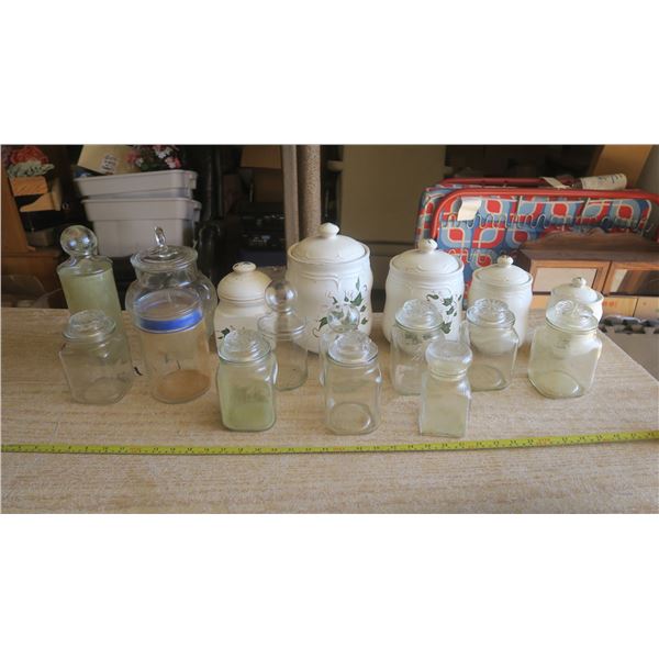 Lot of Kitchen Jars & Containers