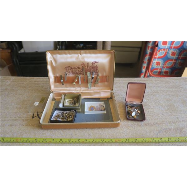 Lot of Lapel Pins, Cufflinks, Pins, etc.