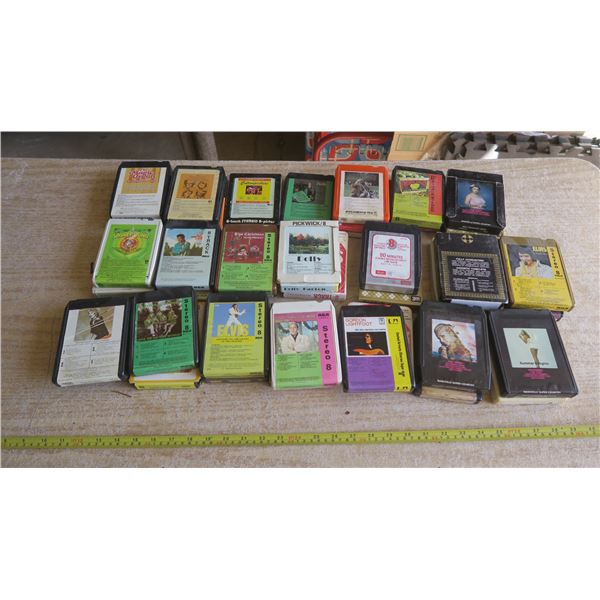 Lot of 8-Track Tapes, Including Elvis