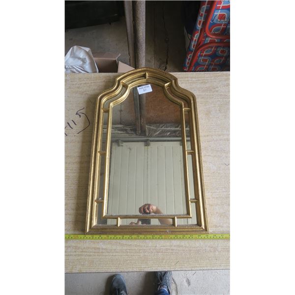 Gold Colour Decorative Mirror - 16x26"