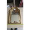 Image 1 : Gold Colour Decorative Mirror - 16x26"