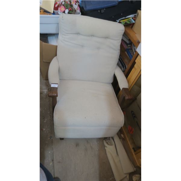 White Rocking arm Chair