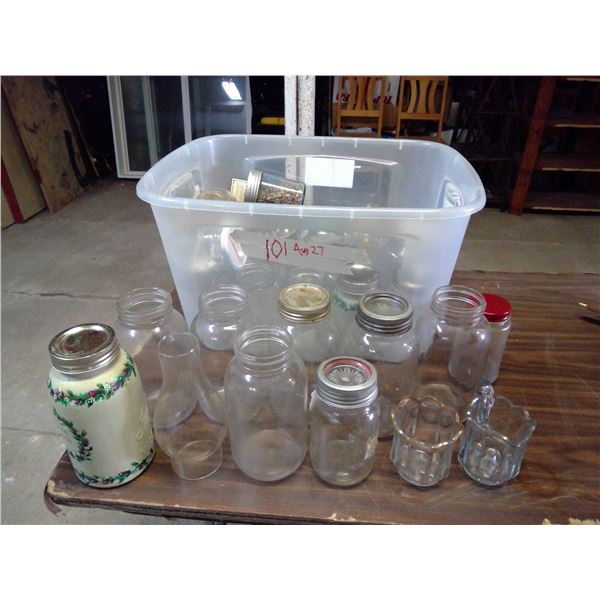 Large Lot of Assorted Jars