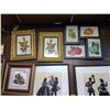 Image 2 : Lot of 8 Framed Embroidery Pictures