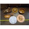 Image 2 : Lot of Misc. Items - Hats, Wood Basket, Angel Welcome Stone, etc.
