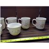Image 3 : Set of 10 Floral Teacups/Mugs (4 Teacups, 6 Mugs)