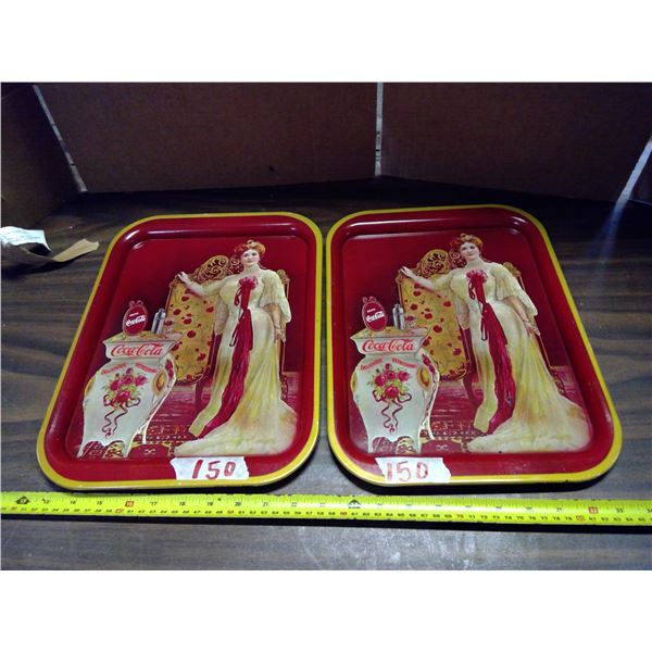 2 Coca-Cola Trays