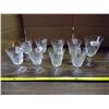 Image 1 : 9 Crystal Glass Goblets