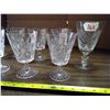 Image 3 : 9 Crystal Glass Goblets