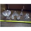 Image 1 : Lot of 6 Pieces of Assorted Crystal Glassware