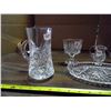 Image 3 : Lot of 5 Pieces of Assorted Crystal Glassware