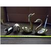 Image 1 : 4 Brass Birds - Ducks and Swans