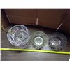 Image 2 : 3 Crystal Glass Bowls