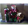 Image 1 : Christmas Lot - Snowman, Elf, and Reindeer
