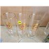 Image 6 : 3 Labatt's beer glasses, 2 handled beer pints & extra cups
