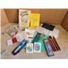 Image 1 : Vintage notepads, telephone books, misc pocket reading material & pens