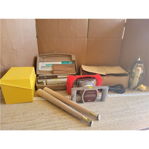 Retro appliances, filter queen accessories, Iron, Recipe card holder etc.