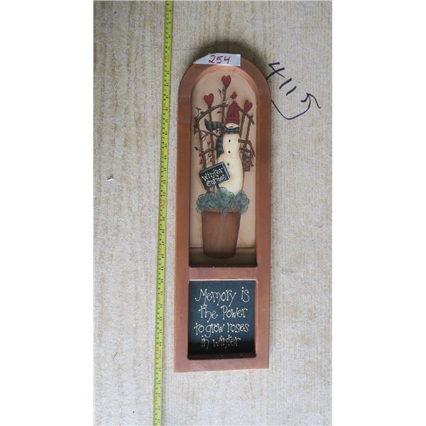 Winter Theme Wood Art Piece