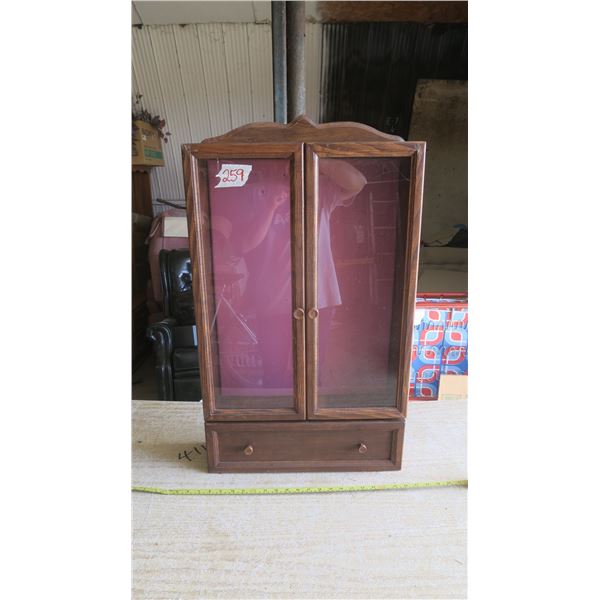 Wood Display Case - 19x6x34H"