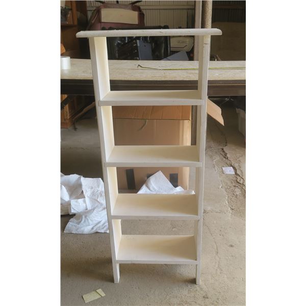 White Wooden Book Shelf - 15x7x35H"