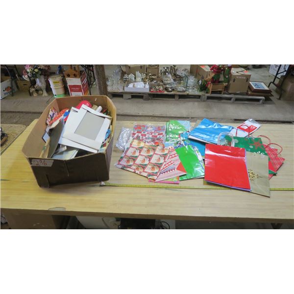 Large Lot of Gift Bags & Wrap