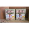 Image 2 : 2 Boxes of Borax, Robinhood Tin, Pyrex Bowl, Scoop