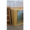 Image 4 : TV Stand w/ Glass Cupboard - 38x17x30H"