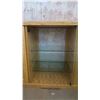 Image 6 : TV Stand w/ Glass Cupboard - 38x17x30H"